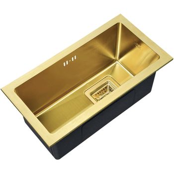 Кухонная мойка ZorG PVD Bronze SZR-2344-G BRONZE Бронза — фото 1, Кухонные мойки