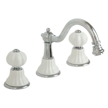 Смеситель для биде Migliore Olivia 19002 Хром Белый — фото 1, Смесители для биде