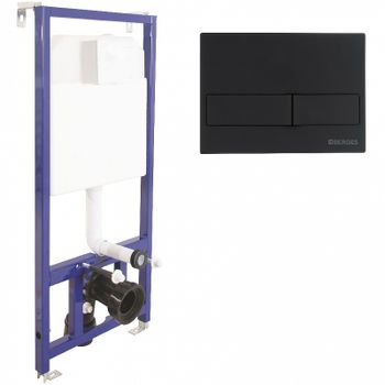Комплект унитаза Damixa Jupiter DX77C1738SC с инсталляцией Berges Novum L5 040215 с сиденьем Микролифт и Черной матовой клавишей смыва — фото 3, Комплекты унитаз + инсталляция