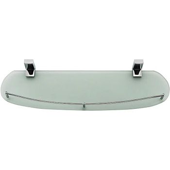 Стеклянная полка Frap F18 F1807 Хром — фото 1, Полки для ванной и душа