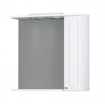 Зеркало со шкафом Damixa RedBlu Palace One 75 M41MPR0751WG с подсветкой Белый — фото 4, Зеркальные шкафы в ванную