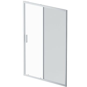 Душевая дверь AM.PM Gem 140 W90G-140-1-195MG профиль Хром матовый стекло тонированное-прозрачное — фото 1, Раздвижные душевые двери