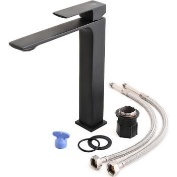 Смеситель для раковины Orange Lutz M04-121b Черный — фото 5, Смесители для раковины