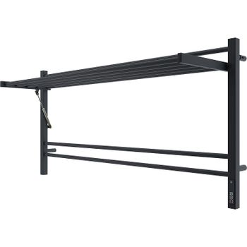 Электрический полотенцесушитель Terminus Горизонт П8 1200х600 4670078543349 с полкой Черный муар — фото 1, Электрические полотенцесушители