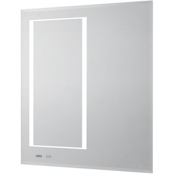 Зеркало Aquaton Сакура 100 1A235102SKW80 с подсветкой с сенсорным выключателем с антизапотеванием и часами — фото 1, Зеркала в ванную комнату