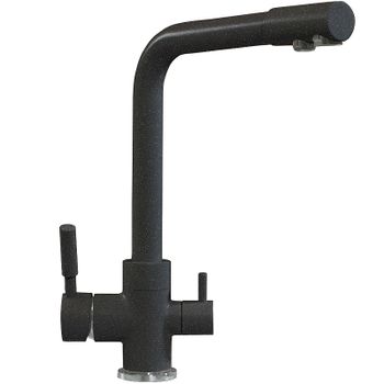 Смеситель для кухни Polygran Высокий Дуо №16 627505 Черный — фото 1, Смесители для кухни