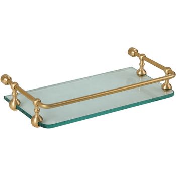 Стеклянная полка Migliore Complementi 21998 Бронза — фото 1, Полки для ванной и душа