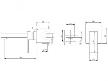 Смеситель для раковины Abber Daheim AF8212G Золото матовое — фото 3, Смесители для раковины