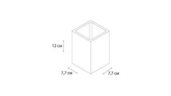 Стакан для зубных щеток Fixsen Punto FX-200-3 Белый — фото 2, Стаканы для зубных щеток
