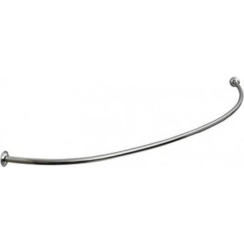 Карниз для ванны Aquatek Вирго 150x100 KARN-0000010 дуга Хром — фото 1, Карнизы для ванной