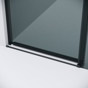 Душевая дверь Grossman Classic 130 100.K33.04.130.21.10 профиль Черный матовый стекло тонированное — фото 8, Раздвижные душевые двери