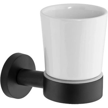 Стакан для зубных щеток Remer Guest GS15NO Черный матовый — фото 1, Стаканы для зубных щеток