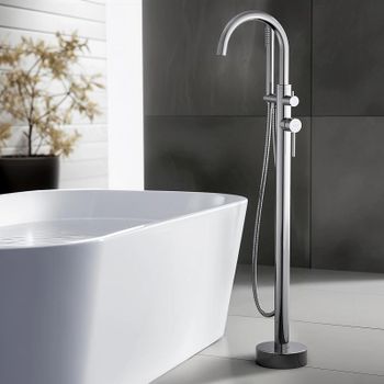 Смеситель для ванны Aquatek Европа AQ1345CR Хром — фото 2, Смесители напольные