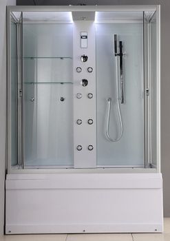 Душевой бокс Timo Lux 148x82 TL-1505 с гидромассажем — фото 4, Душевые боксы