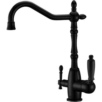 Смеситель для кухни ZorG Sanitary ZR 312 YF-33-BLACK Черный — фото 1, Смесители для кухни