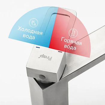 Смеситель для раковины Frap H804 F10804 Нержавеющая сталь — фото 5, Смесители для раковины