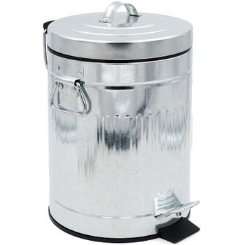 Ведро для мусора Ridder Pumba 2149600 Серебристое — фото 1, Мусорные ведра