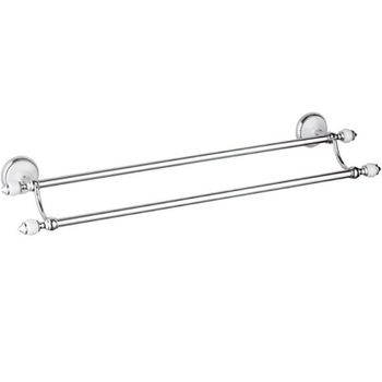 Полотенцедержатель Remer Epoca EP33CR двойной Хром — фото 1, Полотенцедержатели