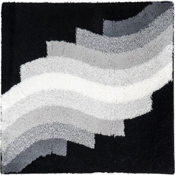 Коврик для ванной комнаты Ridder Streak 55х50 7107810 Черный — фото 1, Коврики для ванной комнаты