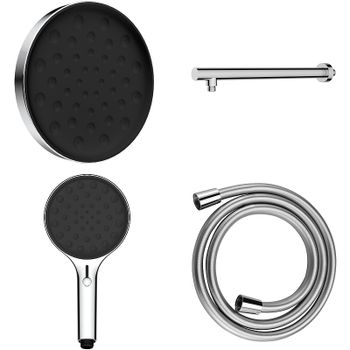 Комплект верхнего и ручного душа Vincea Inspire VSHH-3I2AHCH Хром — фото 1, Встраиваемые душевые комплекты