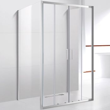 Душевой уголок Cezares Molveno 160x80 MOLVENO-AH-22-160/80-C-Cr-IV профиль Хром стекло прозрачное — фото 1, Прямоугольные душевые уголки