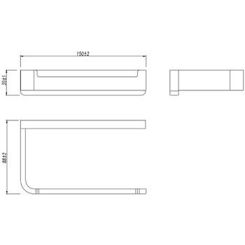 Держатель туалетной бумаги Lemark Smooth Line 9721007 Хром — фото 4, Держатели туалетной бумаги