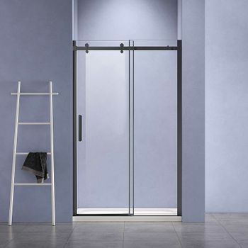 Душевая дверь Vincea Como-N 150 VDS-4CN150CLB профиль Черный стекло прозрачное — фото 2, Раздвижные душевые двери