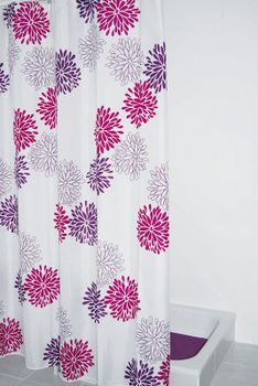 Штора для ванны Ridder Sandra 180x200 Фиолетовый — фото 2, Шторы для ванной