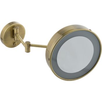 Косметическое зеркало Migliore Complementi 21977 с подсветкой с увеличением Бронза — фото 1, Косметические зеркала