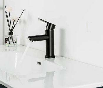 Смеситель для раковины Frap F10801-6 Черный матовый — фото 6, Смесители для раковины