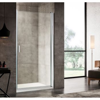 Душевая дверь River Bosfor 70 МТ 10000003650 профиль Матовый хром стекло матовое — фото 1, Распашные душевые двери