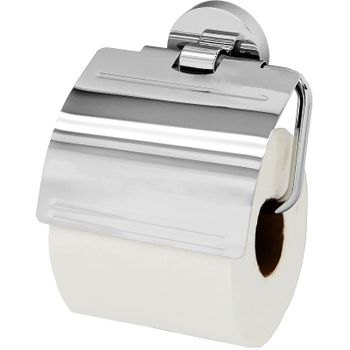 Держатель туалетной бумаги WasserKRAFT Rhein K-6225 с крышкой Хром — фото 1, Держатели туалетной бумаги