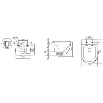 Унитаз Triton Verso VO-1832 Щ0000057973 подвесной с сиденьем Микролифт — фото 12, Подвесные унитазы