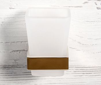 Стакан для зубных щеток WasserKRAFT Sauer K-7928 Золото — фото 3, Стаканы для зубных щеток