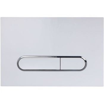 Клавиша смыва Esbano OVL-17GW ESINOVL17GW Белая глянцевая — фото 1, Кнопки смыва