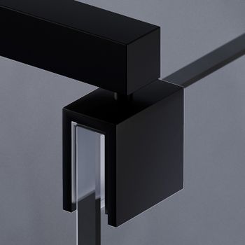 Душевая перегородка AM.PM Func 80 W84WI-80-F1-BTE профиль Черный стекло прозрачное — фото 3, Душевые перегородки