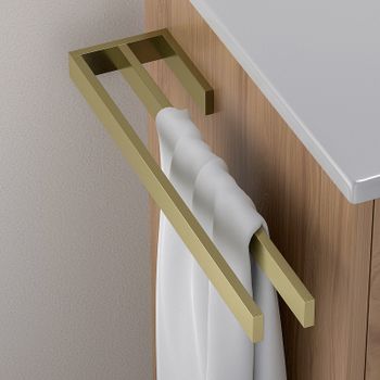 Полотенцедержатель Timo Petruma 15252/17 двойной Золото матовое — фото 3, Полотенцедержатели