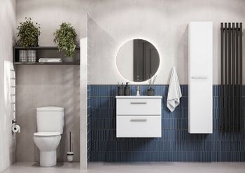 Тумба под раковину Roca Victoria 60 A857468806 подвесная Белый глянец — фото 14, Тумбы под раковину