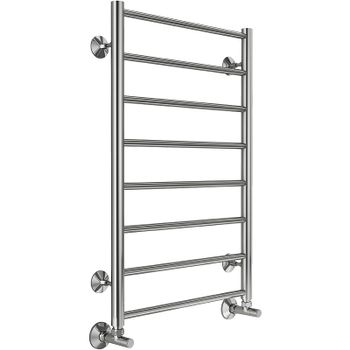 Водяной полотенцесушитель Terminus Аврора П8 500x800 4670078529947 Хром, нижнее подключение, G 1/2" ВР — фото 1, Водяные полотенцесушители