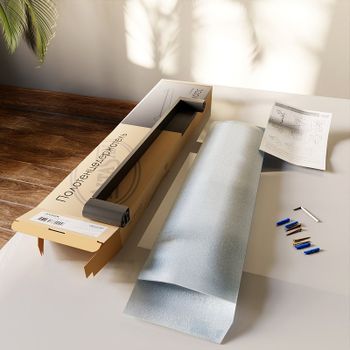 Полотенцедержатель Altasan Лотос ЛТ60ЧМ Черный матовый — фото 3, Полотенцедержатели