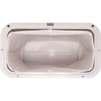 Корзина для белья Geralis PWH-S Punto Белая, кант Хром, большая — фото 4, Корзины для белья