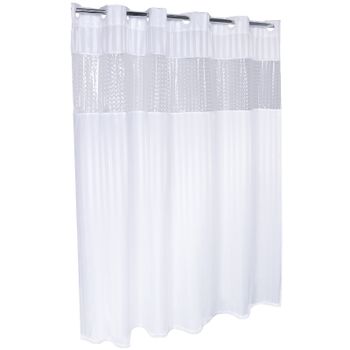Штора для ванны Fixsen FX-5115E 180х180 Белая — фото 1, Шторы для ванной