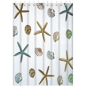 Штора для ванны Haiba HB75061 Морские звезды — фото 1, Шторы для ванной