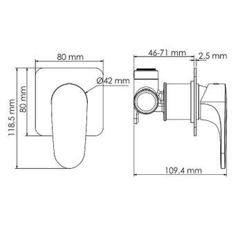 Душевая система WasserKRAFT Weida A3151.269.270.090.116.271.087.103 Хром — фото 17, Встраиваемые душевые комплекты