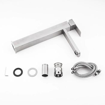 Смеситель для раковины Frap H802 F10802-2 Сатин — фото 5, Смесители для раковины