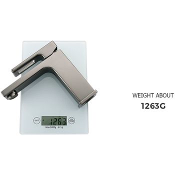 Смеситель для раковины Gappo G17-9 G1017-9 Оружейная сталь — фото 16, Смесители для раковины