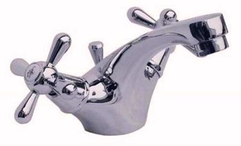 Смеситель для раковины Rav Slezak Morava retro MK127.5 Хром — фото 1, Смесители для раковины