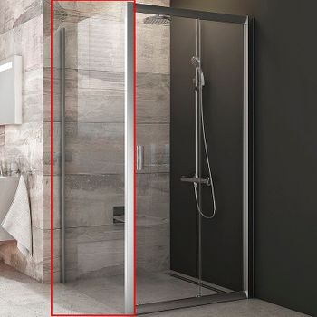 Душевая стенка Ravak Blix BLPS-100 9BHA0U00Z1 профиль Сатин стекло Transparent — фото 1, Боковые стенки