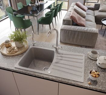 Кухонная мойка Domaci Бьелла DMC-12 DMC-12-310 Серая — фото 2, Кухонные мойки
