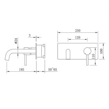 Смеситель для раковины Berges Ventas R 076015 Оружейная сталь — фото 5, Смесители для раковины